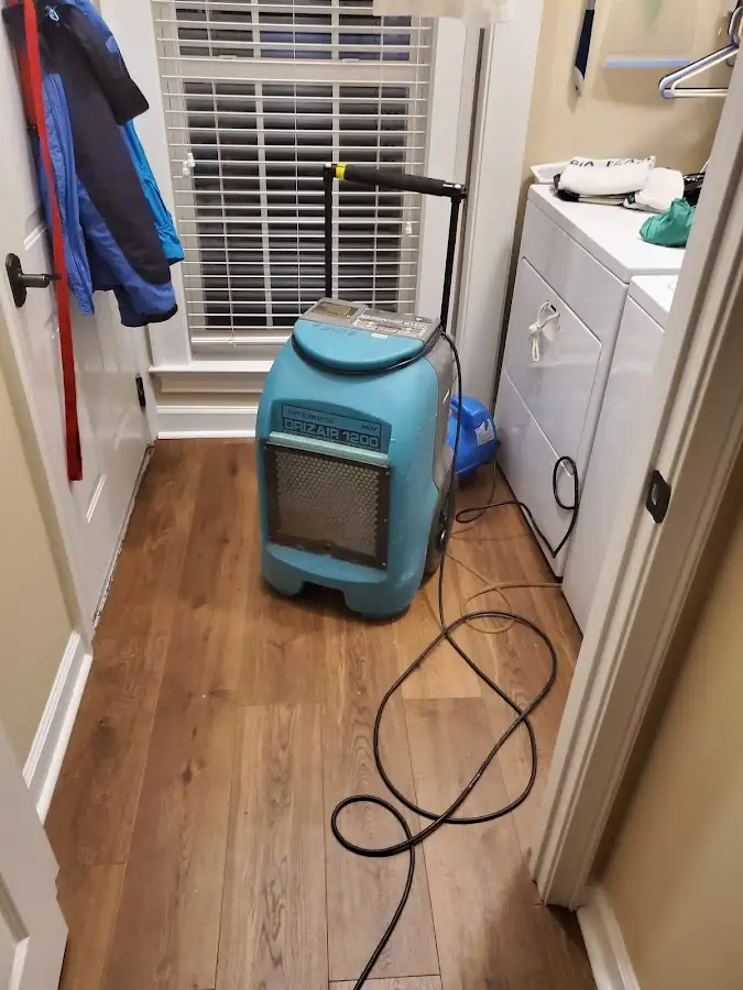 Commercial dehumidifier deployed for Flood Damage Cleanup in Pomona